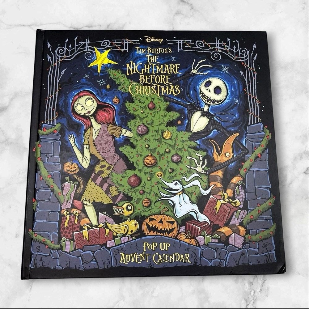 Disney Nightmare Before Christmas Pop-Up Book Advent Calendar Goth Tim‎ Burton